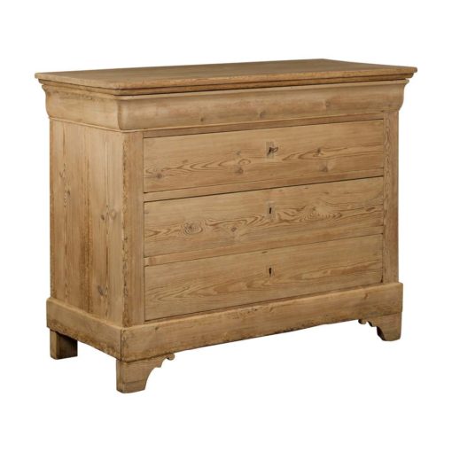 19th Century Louis Philippe Pine Commode or Chest of Drawers