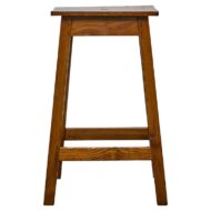 English Pine Stool with Tapered Legs, circa 1920–1940